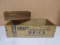 Vintage Wooden Borden's & Kraft Cheese Boxes