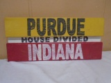 Purdue-Indiana Wooden Sign