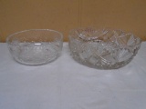(2) Beautiful Crystal Bowls