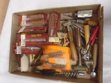 Large Group of Gun Cleaning Brushes &Mops & Reloading Supplies