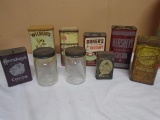 Group of 9 Vintage Cocoa Tins & Containers