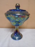 Indiana Glass Iridescent Carnival Fluted Bowl