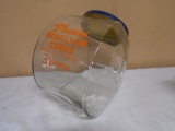 Antique Phenix Boulion Cube Glass Store Jar