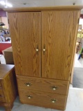 Armoire Cabinet w/2 Doors and 2 Drawers