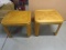 (2) Matching Oak End Tables