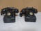 (2) Antique Crank Telephones