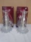 2 Celestial 3pc Glass Candle Lamps