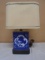 Oriental Flow Blue Table Lamp