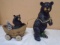 Black Bear Statue w/Wagon