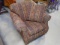 Beautiful Accent Pattern Over Stuffed Chair w/ Pillow