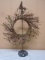 Cast Iron Wreath Holder w/Grapevine Wreath