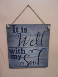 It is Well With my Soul Wooden Wall Décor