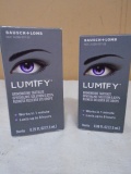 (2) Bottles of Lumify Baush and Lomb Eye Drops