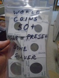 50+ Group of World Coins