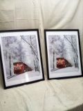 Pair of Train Wall Art Pieces