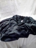 Threshold Black Microfleece Full/Queen Blanket