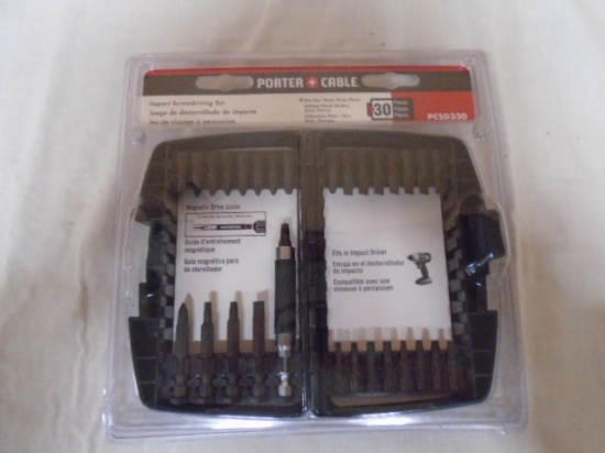 30pc Porter Cable Impact Driver Bit Set