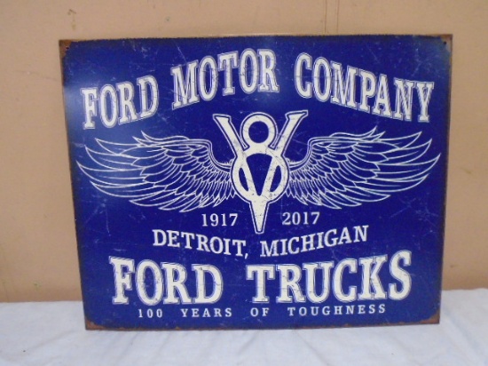 Metal Ford Trucks Sign