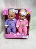 New Born Twin Doll Set