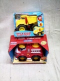 Pair of Battery Operated Toy Trucks