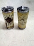 Pair of Matching Tervis Harry Potter Travel Tumblers