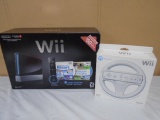 Nintendo Wii Video Game w/ Wii Wheel