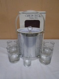 Custom Deco Ice Bucket & Glass Set