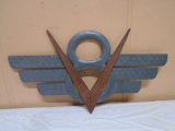 V8 Metal Wall Art Sign