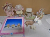 Group of Easter/Bunny Décor Items