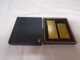 2pc Set of Brass Playboy Zippo Style Lighers