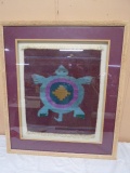 Framed Native American Rug