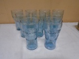 9pc Group of Coca-Cola Glasses