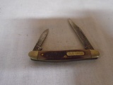 Old Timer Double Blade Bone Handle Pocket Knife