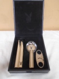 Playboy Stainless Steel Cigar Set