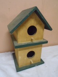 2 Story Wooden Bird House