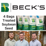 4 Bags of Treated Beck's Soybean Seed