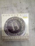 ThriftyStone Monogram Set of 4 Sandstone Coasters