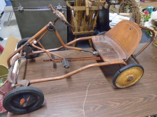 Vintage Metal Child's Pedal Car