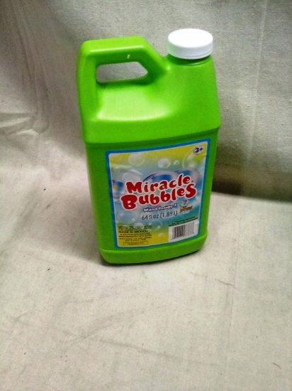 Miracle Bubbles 64 Fl Oz bottle with Wand