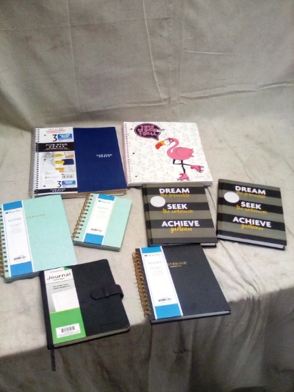 Eight Misc. Notebooks and Journals