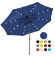 10ft Solar LED Lighted Patio Umbrella w/ Tilt Adjustment, Fade-Resistance