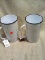 Pair of ThirstyStone White Metal Pitchers w/Black Speckles