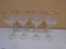 Set of 8 Crystal Stemware Wine Glasses