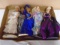 Group of 5 Brabie Dolls w/ Stands