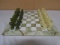 Marble Chess Board w/ Playing Pieces