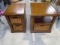 Solid Wooden Matching Set of End Tables w/ Baskets