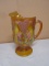 Indiana Glass Harvest Grapes Maber Caranival Luster Pitcher