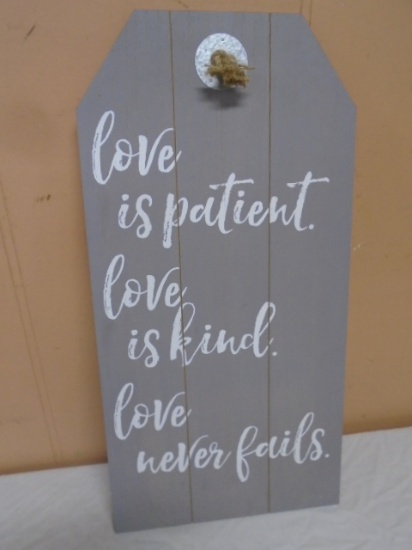 Wooden "Love" Wall Art Sign