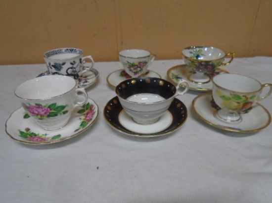 Group of 6 Cup & Saucer Sets