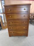 Nice Solid Wood 5 Drawer Chest of Drawers